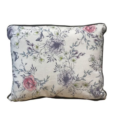 floral pink cushion