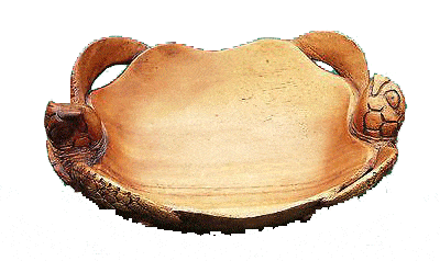 Plates & Bowls - Wooden Bowl Turtle Decorative