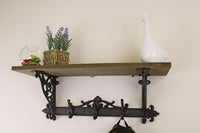 Shelving - Wall Shelf With Coat Hooks