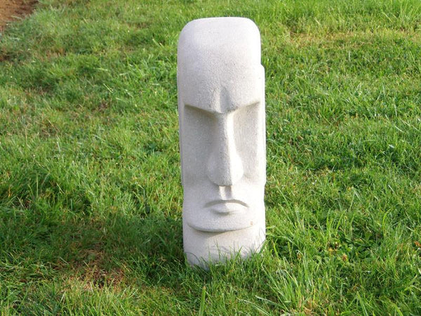 Statues & Lawn Ornaments - Easter Island Head Solid Stone  Ornament