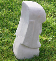 Statues & Lawn Ornaments - Easter Island Head Solid Stone  Ornament