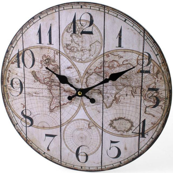 Wall Clocks - Vintage Atlas Clock