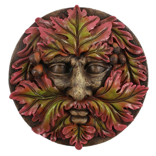 green man wall plaque