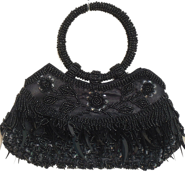 Women's Handbags - Hand Bags From Beads And Sequins Colourful