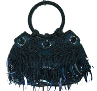 Women's Handbags - Hand Bags From Beads And Sequins Colourful